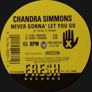 CHANDRA SIMMONS "NEVER GONNA LET YOU GO"