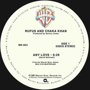 CHAKA KHAN "ANY LOVE / BETTER DAYS"