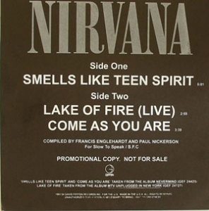 NIRVANA "SMELLS LIKE TEEN SPIRIT"