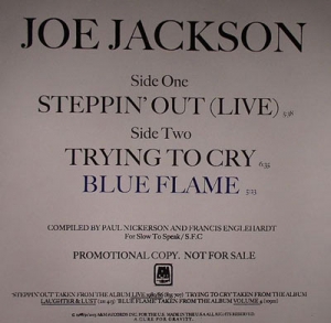 JOE JACKSON "STEPPIN' OUT (LIVE)"