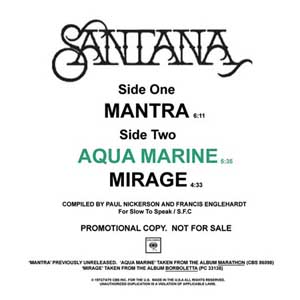 SANTANA "AQUA MARINE / MANTRA / MIRAGE"