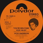 JAMES BROWN FT. VICKI ANDERSON "YOU'RE WELCOME, STOP ON BY" (7")