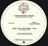 CHRISTOPHER CROSS "RIDE LIKE THE WIND / SAILING"